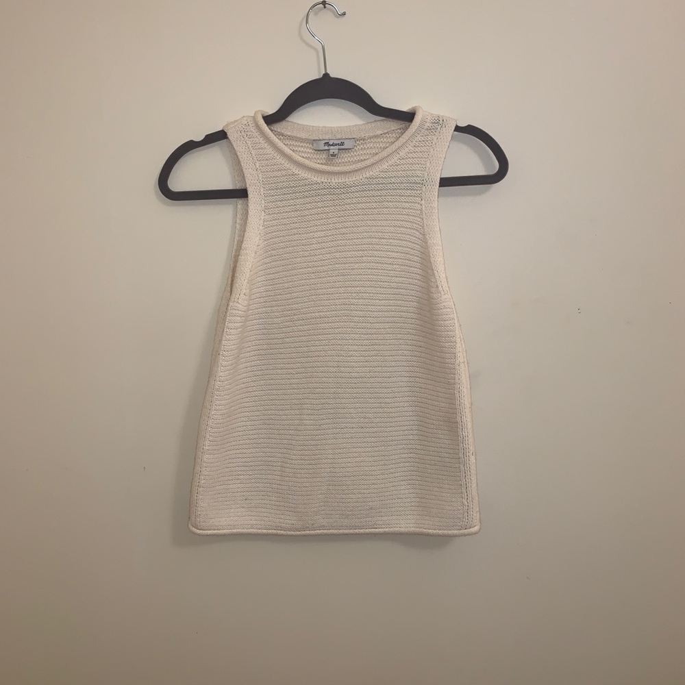 Madewell | Cream Highbury Knit Sweater Tank